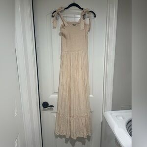Amazon Cream Maxi Dress
